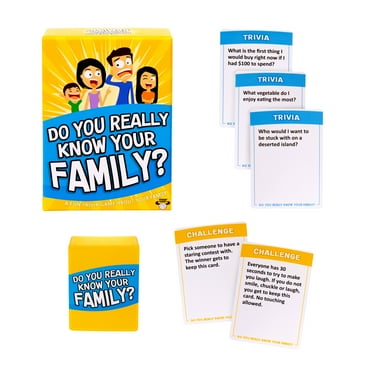 Do You Really Know Your Family? Fun Family Card Game, Ages 8 , Moose Games
