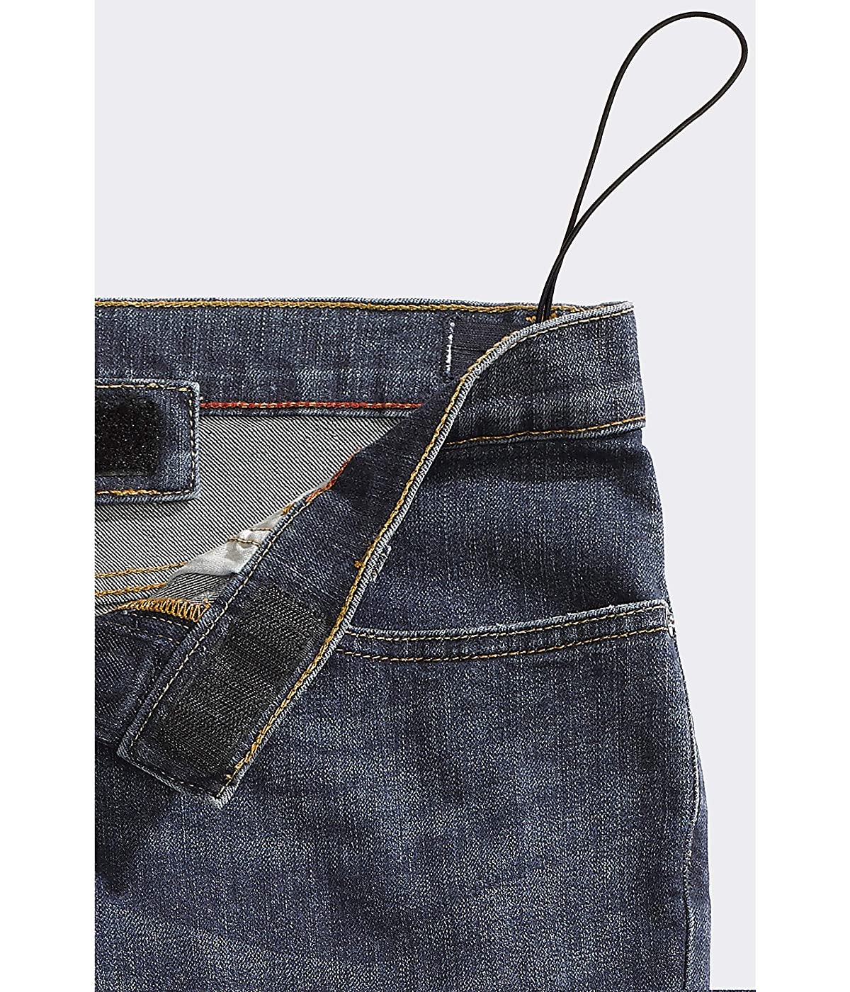 Tommy Hilfiger Girls Adaptive Seated Skinny Jeans with Adjustable Waist and Magnetic Hem