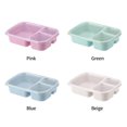 thumbnail image 5 of Boîte à Lunch Bento Portable 3 Compartiments pour Enfants et Adultes avec Couvercle Beige, 5 of 5