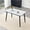 White+Black(Style 2), variant on ExtraLco Modern Rectangular Dining Table for 4–6, Faux Marble Tempered Glass Dining Table with Gold Metal Legs