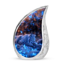 SUBSH Lynx In Luminance - Urns For Ashes Adult - Urns For Ashes Adult - Small Cremation Urns For Human Ashes - Pack Of 1 - Urn For Human Ashes Adult Men - Ashes Keepsake