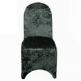 thumbnail image 3 of Velvet Spandex Banquet Chair Cover Black, 3 of 5