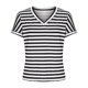 thumbnail image 3 of Camisetas de Manga Corta para las Mujeres Camiseta de Cuello en V de Impresión Casual, Moda de Longitud Regular para la Primavera Y el Verano, 3 of 6