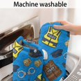 thumbnail image 5 of Police and Vest Blue Pattern Non Slip Microfiber Bathroom Rugs, Soft Rubber Backing Bath Mats for Bathroom Floor Tub and Shower,17"x27", 5 of 5