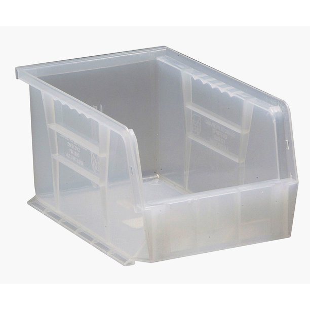 Quantum Plastic Storage ClearView Ultra Hang and Stack Bin 91/4" x 6