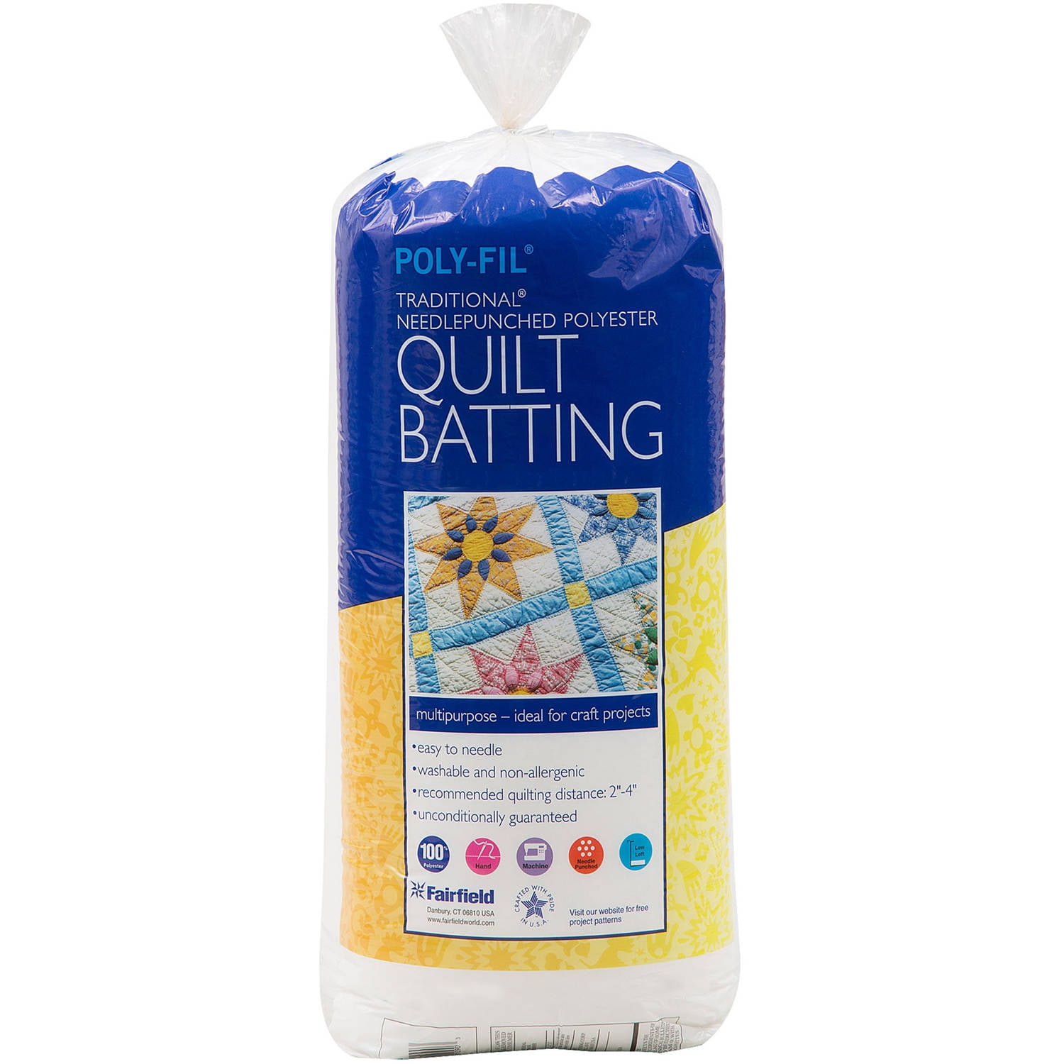 Fairfield Traditional Needlepunched Polyester BattingQueen Size 90 by