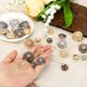 thumbnail image 4 of Uxcell 10 Pcs 28L Botones de Metal Huecos, 18mm, Accesorios para Costura de Ropa, Oro Té, 4 of 7
