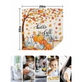 thumbnail image 4 of Fall Thanksgiving Cloth Napkins Set of 8 Reusable Dinner Napkins, Orange White Pumpkin Maple Leaf Cocktail Napkin Washable Table Napkins for Wedding/Holiday Party/Baby Shower 20"x20", 4 of 7