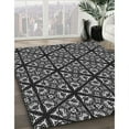 thumbnail image 3 of Ahgly Company Machine Washable Indoor Rectangle Transitional Midnight Gray Area Rugs, 7' x 10', 3 of 7