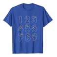 thumbnail image 5 of Plus Size Summer Shirt for Women Casual Printed Short Sleeve Crew Neck Tshirt Trendy Lighweight Tops (XS, Blue), 5 of 8