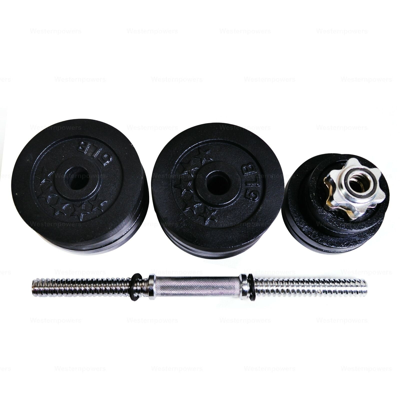 Fitness, Running & Yoga Sporting Goods Dumbbells 2 Pack 50lb Full Metal