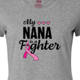 thumbnail image 4 of Inktastic Breast Cancer Awareness My Nana is a Fighter Women's T-Shirt, 4 of 5