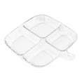 thumbnail image 4 of Siruishop Pot de Service Divisé Assiette de Fruits Secs pour Fête d'Anniversaire Mariages Restaurant Transparent, 4 of 8