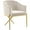 Cream and Gold, variant on Meridian Furniture Xavier 19.5"H Velvet Dining Chair in Navy
