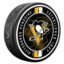 Pittsburgh Penguins Ribbon Hockey Puck