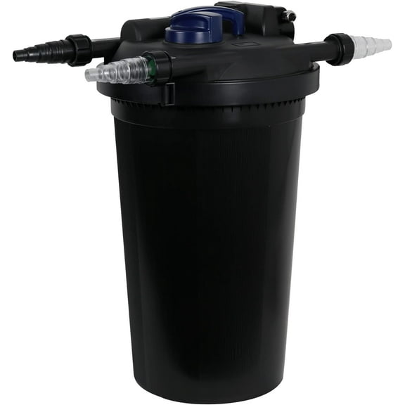 The Pond Guy AllClear G2 Bio Pressure Filter & Ultraviolet Light Clarifier with Backflush System, Pressurized External UVC Biological & Mechanical Filtration, Koi Fish Water Garden, All Clear 4500