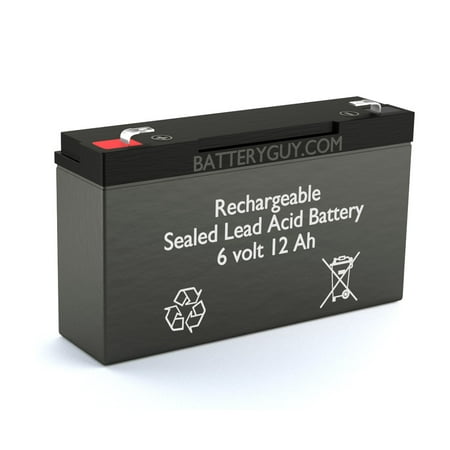 BatteryGuy BGH-6100F2 6V 12ah High Rate Rechargeable SLA