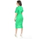 thumbnail image 3 of Vestido Drapeado Con Botones Roman Fashion Juvenil Talla M Verde, 3 of 6