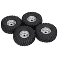 thumbnail image 4 of RC Wheel, RC Car Tires Stable Driving Experience With Metal Rims For 1/10 RC Car Silver, 4 of 8