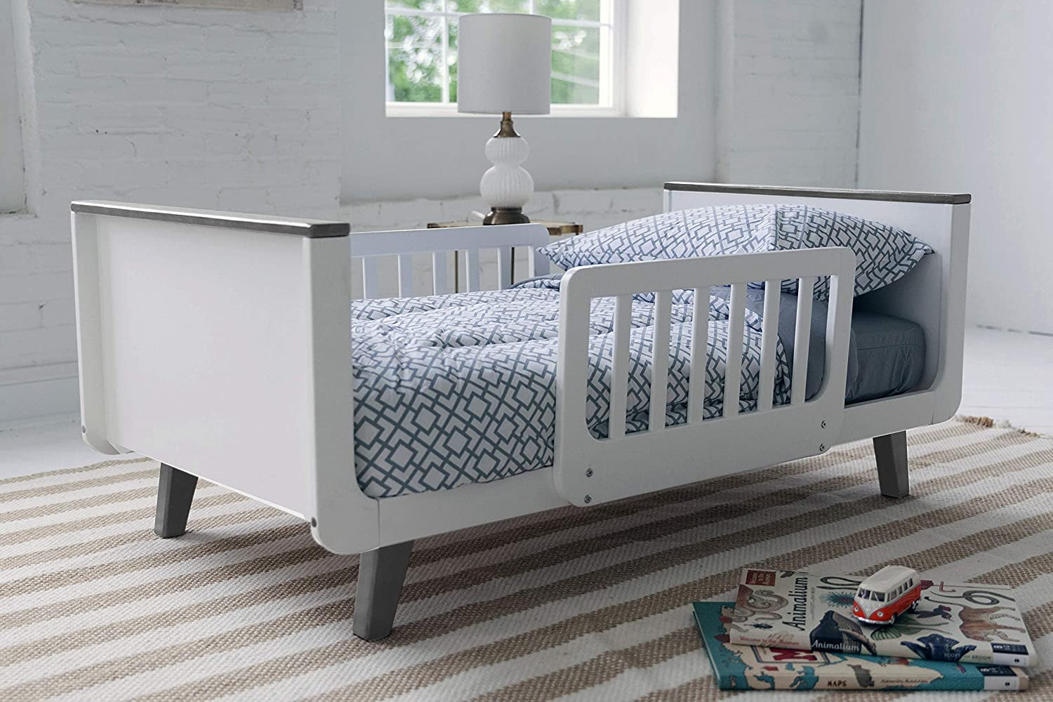 New Little Partners Mod Toddler Bed (Earl GreyWhite)