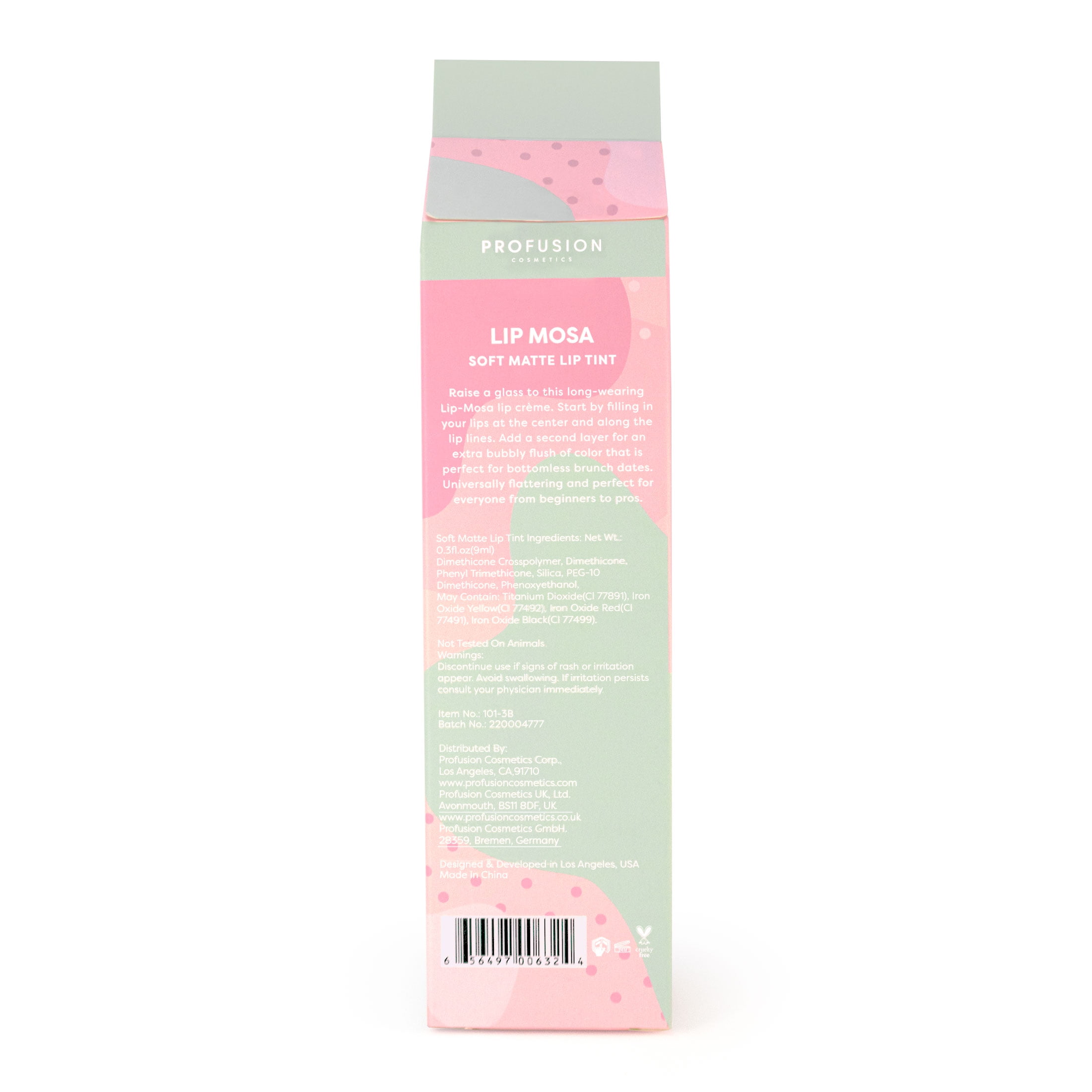 Profusion Cosmetics Lip Mosa Soft Matte Lip Tint, Enjoy Long Wear Glam and Velvety Lips, Cheers Y'all