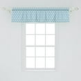 thumbnail image 2 of Ambesonne Moroccan Valance Pack of 2, Mosaic Roman Stars, 54"X12", Green Blue White, 2 of 2