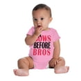 thumbnail image 4 of Bows Before Bros Funny Cute Girly Bodysuit Jumper Girls Infant Baby Brisco Brands 12M, 4 of 6