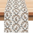 thumbnail image 1 of TIELUTT Easter Table Runner Linen Bunny Print Tablecloth Holiday Party Table Decoration Tablecloth Pad Geometric Table Street Table Extra Long Fall Table Denim Runners for Tables 60 Table, 1 of 6