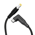 thumbnail image 2 of Strhowill PD Type C Male to DC 5.5 x 2.5mm Male Power 12V PD Power Charging Cord，Used for monitors, movie radio, tablets, laptops, and more 12V devices（90 Degree Elbow L Shape Right Left Angle）, 2 of 3