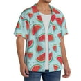 thumbnail image 2 of Kdxio Men's Hawaiian Shirt for Men Short Sleeve Shirt Watermelon Summer Casual Holiday Beach Button Down T-Shirts, 2 of 7