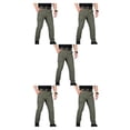 thumbnail image 3 of Qarigey Pantalones cargo para hombre, ropa deportiva ligera de secado rápido para exteriores, monos para senderismo, montañismo, verde S Type2 NO2, 3 of 6
