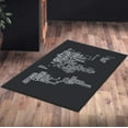 thumbnail image 5 of Black And White Rugs, Office Rug, Floor Rugs, Salon Rug, Machine Washable Rug, Map Rugs, Black Rugs, Rug, Indoor Rug, Home Decor, Large Rug, 2.6'x4' - 80x120 cm, 5 of 7