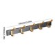 thumbnail image 5 of Naiovety Bathroom Wall Hanger Aluminum Holder with Hardware Towel Adhesive Rack Door Dual 5 Clothes Hook Kitchen Hooks Coat Juegos de accesorios de baño, 5 of 6