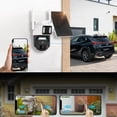 thumbnail image 2 of Hawkray Tech QW7-2 Zoom Outdoor Surveillance Camera with Solar Panel, White, (4 Pack), 2 of 7