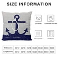 thumbnail image 5 of SHANXI Blue Navigation Theme Throw Pillow Cover Design Cushion Cover Ocean Striped Pillow Case 22x22in, 5 of 5