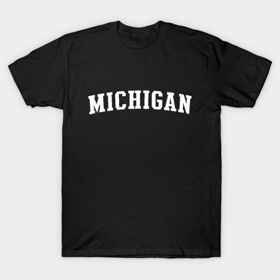 Michigan State Souvenir Graphic G9111 Unisex T-Shirt, Up to Size 5XL