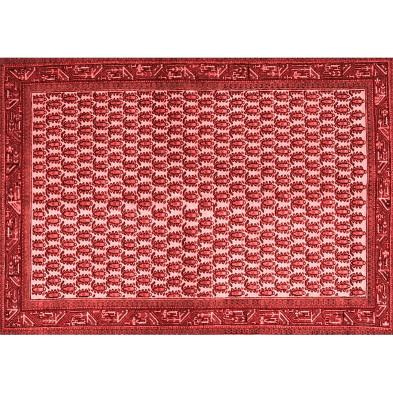 Ahgly Company Indoor Rectangle Persian Red Traditional Area Rugs, 5' x 8'