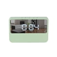 thumbnail image 1 of Naiovety Despertador digital LED Dormitorio Snooze Time Clocks Home Hotel Operado por Sala de estar Espejo interior Blanco Decoración del hogar Verde, 1 of 6