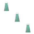 thumbnail image 3 of facefd 1/2/3 Dido Apron PVC Adjustable Sleeveless Apron Waterproof Oil-proof Cooking Bib Kitchen Accessory Green 3PCS, 3 of 6