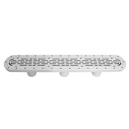 Channel Drain Grate - Aquastar Pool 32CDFLV101 32 in. Channel Drain Flat Grate Cover & Sump Vinyl Fiberglass, White