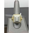 thumbnail image 3 of Forever Jewels 3Ct Round Moissanite Men Wedding Pinky Ring 14k Yellow Gold Plated, 3 of 4
