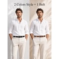 thumbnail image 6 of Maikun Men's Belt Reversible Leather Belts for Men One Belt Reverse For 2 Sides Classic Dress Casual Belts, 6 of 6