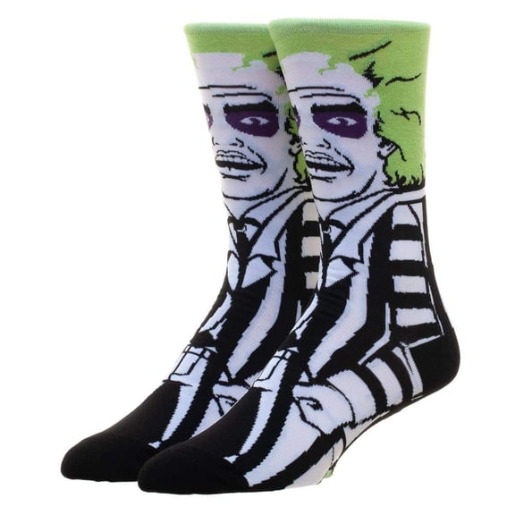 Beetlejuice 360 Men's Character Crew Socks