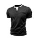 thumbnail image 5 of Tops para hombre, blusas y camisas de manga corta y cuello redondo para hombre. Jersey informal de dos piezas con bolsillo y cuello redondo de doble capa y manga corta de color liso a la moda para hom, 5 of 8