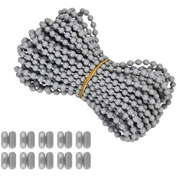Tianlu 10m Roller Blind Bead Chain Cord with 10 Connectors for Roman