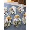 thumbnail image 3 of 6Pcs Mini Dried Flower Bouquet, Pink Dried Flower Bouquet for Boho Wedding Plate Decorations, Dried Pampas Grass, Groom and Best Man Boutonnieres, Dried Cake Flowers, 3 of 7