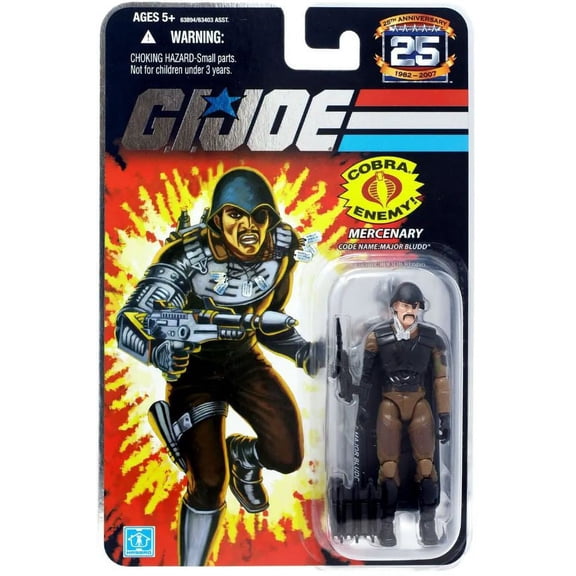G.I. Joe 25th Anniversary Cobra Major Bludd Mercenary 3.75" Action Figure 2008