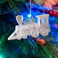 thumbnail image 3 of Adorno colgante de Navidad perfecl acrílico transparente Tren, 3 of 8