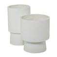 thumbnail image 6 of DecMode 17", 14"H White Magnesium Oxide Planter (2 Count), 6 of 9