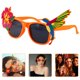 thumbnail image 1 of UPGRATOR Gafas De Plástico Con Flores Y Hawaianos Para Fiestas Y Fotos Divertidas, 1 of 7